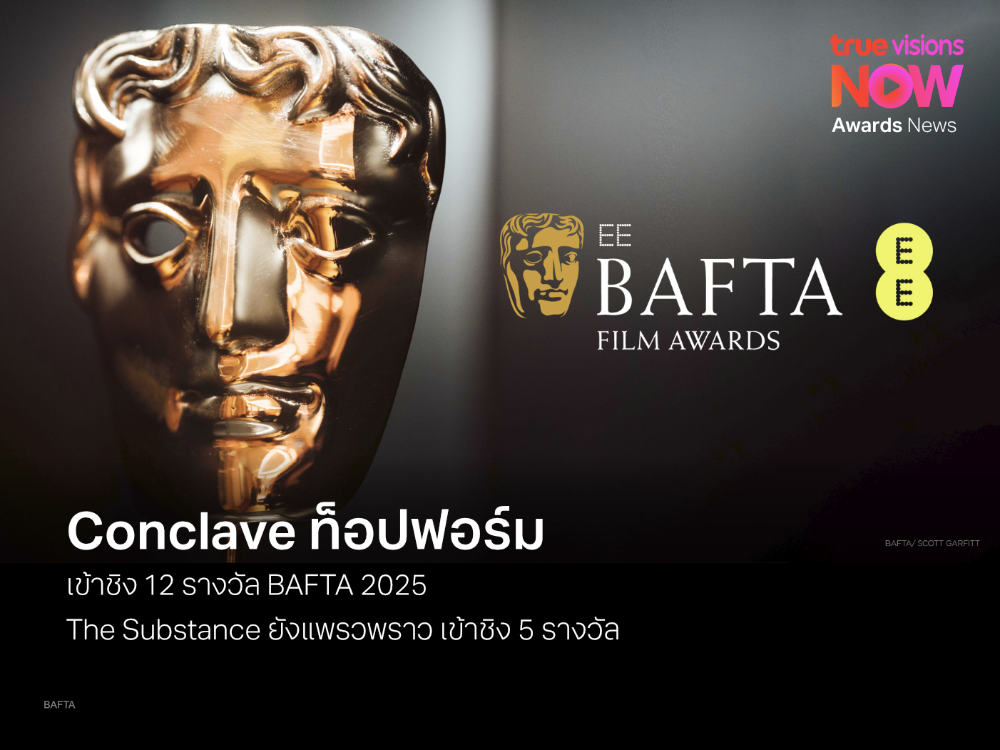 Conclave ท็อปฟอร์ม เข้าชิง BAFTA 12 รางวัล The Substance ยังแพรวพราว เข้าชิง 5 รางวัล