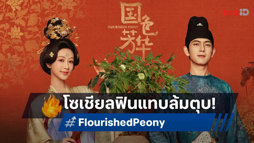 ดงโบตั๋นทำชาวโซเชียลตุยเรียบ "Flourished Peony" ซีรีส์กระแสปัง-เชยชมคู่พระนาง