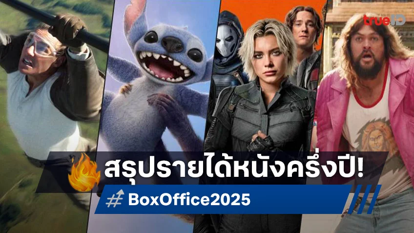 สรุปผลลัพธ์ครึ่งแรกปี 2025 รายได้บ็อกซ์ออฟฟิศโลก เรื่องไหนปัง เรื่องไหนปิ้ว