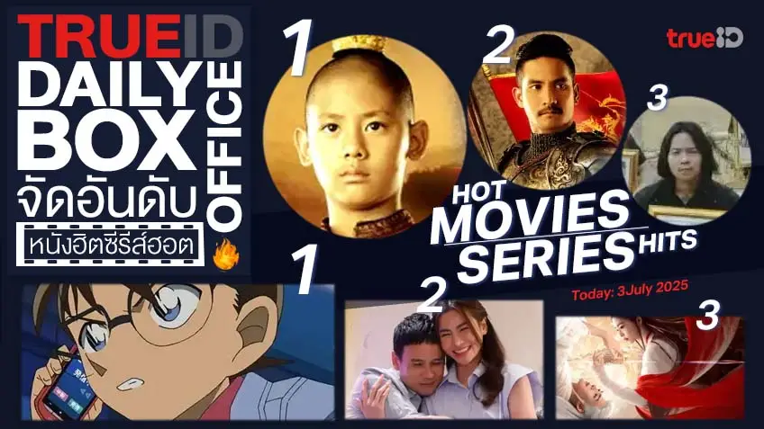 TrueID Daily Boxoffice จัดอันดับหนัง-ซีรีส์ออนไลน์สุดฮิตประจำวัน