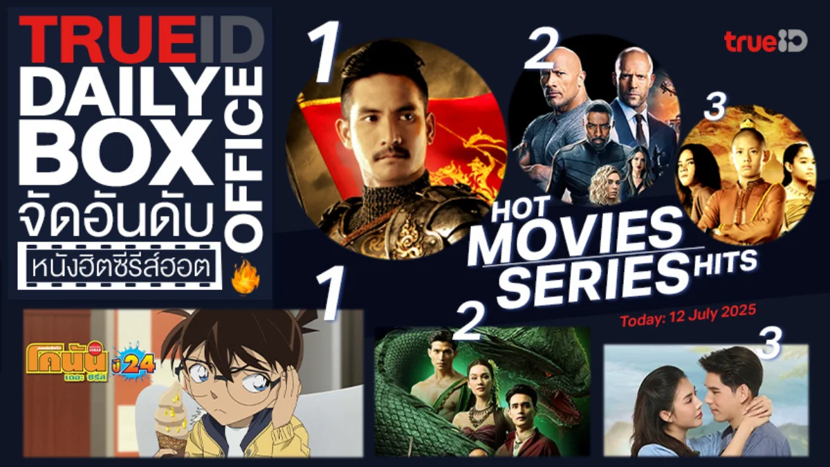 TrueID Daily Boxoffice จัดอันดับหนัง-ซีรีส์ออนไลน์สุดฮิตประจำวัน