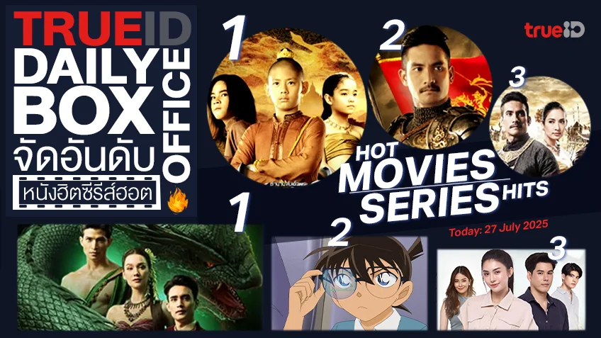 TrueID Daily Boxoffice จัดอันดับหนัง-ซีรีส์ออนไลน์สุดฮิตประจำวัน