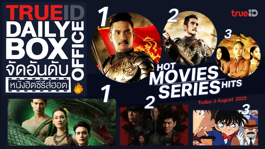 TrueID Daily Boxoffice จัดอันดับหนัง-ซีรีส์ออนไลน์สุดฮิตประจำวัน