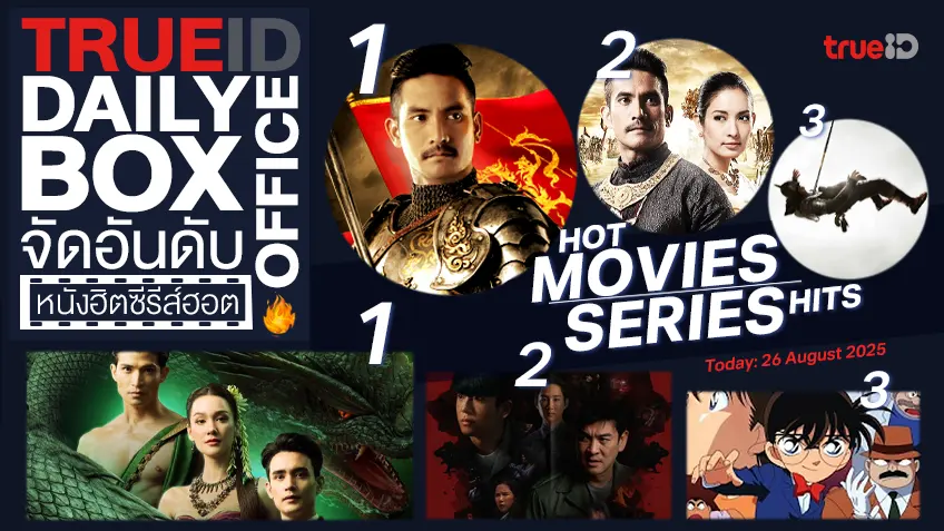 TrueID Daily Boxoffice จัดอันดับหนัง-ซีรีส์ออนไลน์สุดฮิตประจำวัน