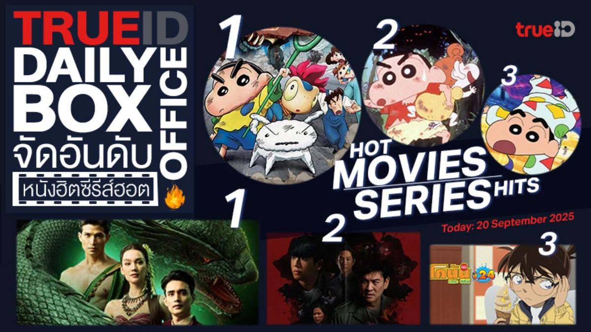 TrueID Daily Boxoffice จัดอันดับหนัง-ซีรีส์ออนไลน์สุดฮิตประจำวัน