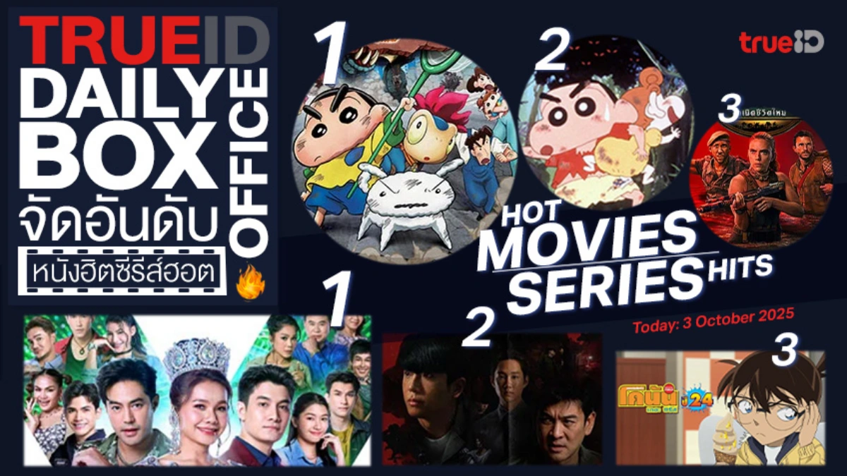 TrueID Daily Boxoffice จัดอันดับหนัง-ซีรีส์ออนไลน์สุดฮิตประจำวัน