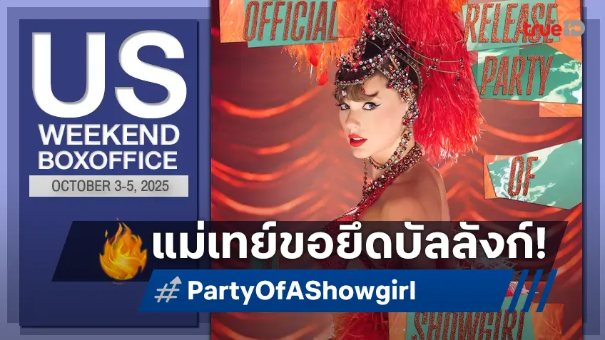 [US Box Office] เทย์เลอร์ขอขึ้นแชมป์ "Party of a Showgirl" โกยเงินเจิดจ้าในอเมริกา