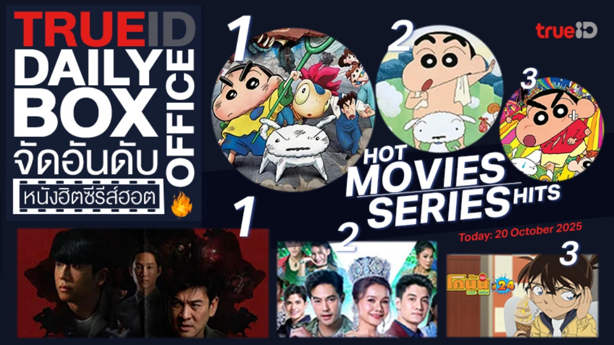TrueID Daily Boxoffice จัดอันดับหนัง-ซีรีส์ออนไลน์สุดฮิตประจำวัน