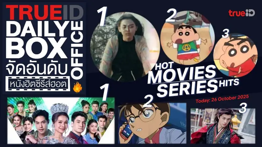 TrueID Daily Boxoffice จัดอันดับหนัง-ซีรีส์ออนไลน์สุดฮิตประจำวัน TrueID Daily Boxoffice จัดอันดับหนัง-ซีรีส์ออนไลน์สุดฮิตประจำวัน