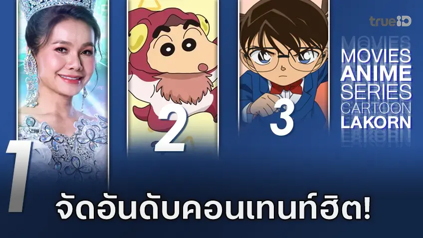 10 อันดับฮิต! หนัง-ซีรีส์และอนิเมะ ยอดนิยมประจำสัปดาห์ที่ทรูไอดี