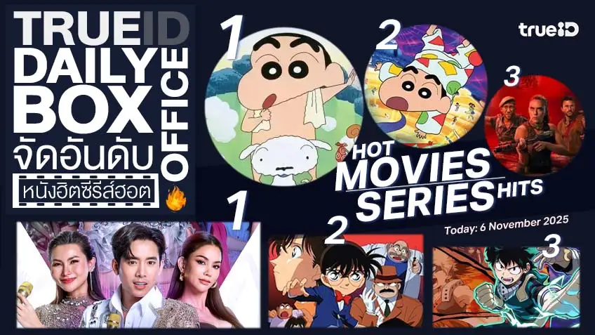TrueID Daily Boxoffice จัดอันดับหนัง-ซีรีส์ออนไลน์สุดฮิตประจำวัน