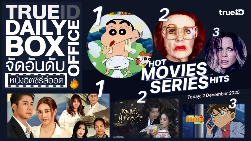 TrueID Daily Boxoffice จัดอันดับหนัง-ซีรีส์ออนไลน์สุดฮิตประจำวัน