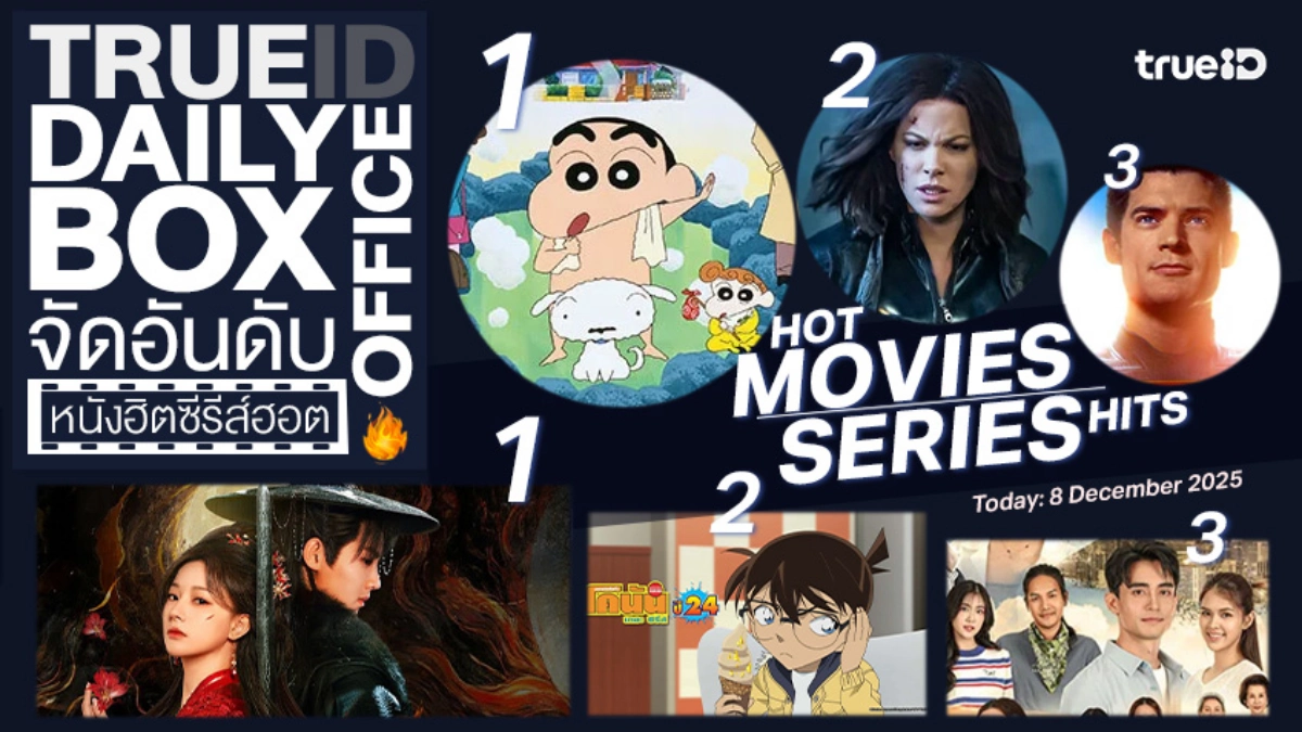 TrueID Daily Boxoffice จัดอันดับหนัง-ซีรีส์ออนไลน์สุดฮิตประจำวัน