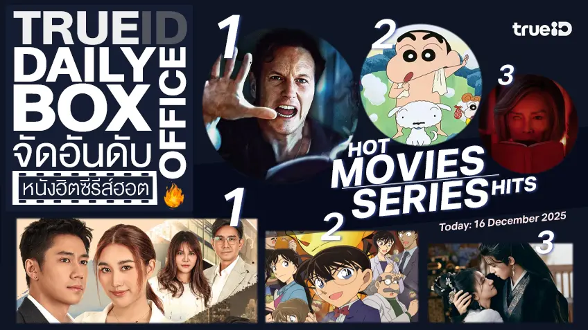 TrueID Daily Boxoffice จัดอันดับหนัง-ซีรีส์ออนไลน์สุดฮิตประจำวัน