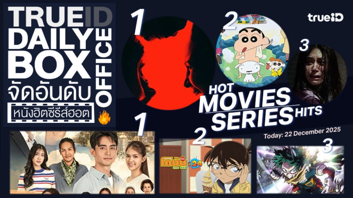 TrueID Daily Boxoffice จัดอันดับหนัง-ซีรีส์ออนไลน์สุดฮิตประจำวัน