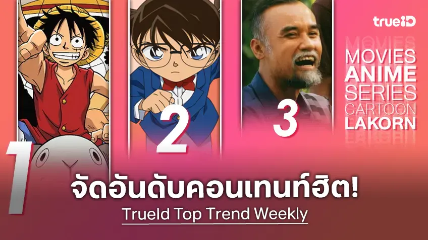 10 อันดับฮิต! หนัง-ซีรีส์และอนิเมะ ยอดนิยมประจำสัปดาห์ที่ทรูไอดี