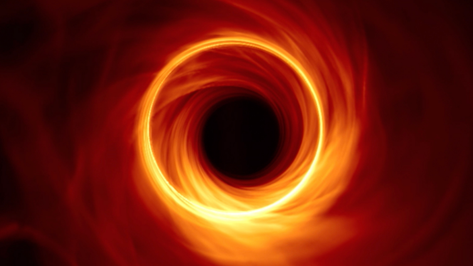 พบลำแสงรูปวงแหวนซ้อนกันล้อมรอบหลุมดำ มีจำนวนเป็นอนันต์