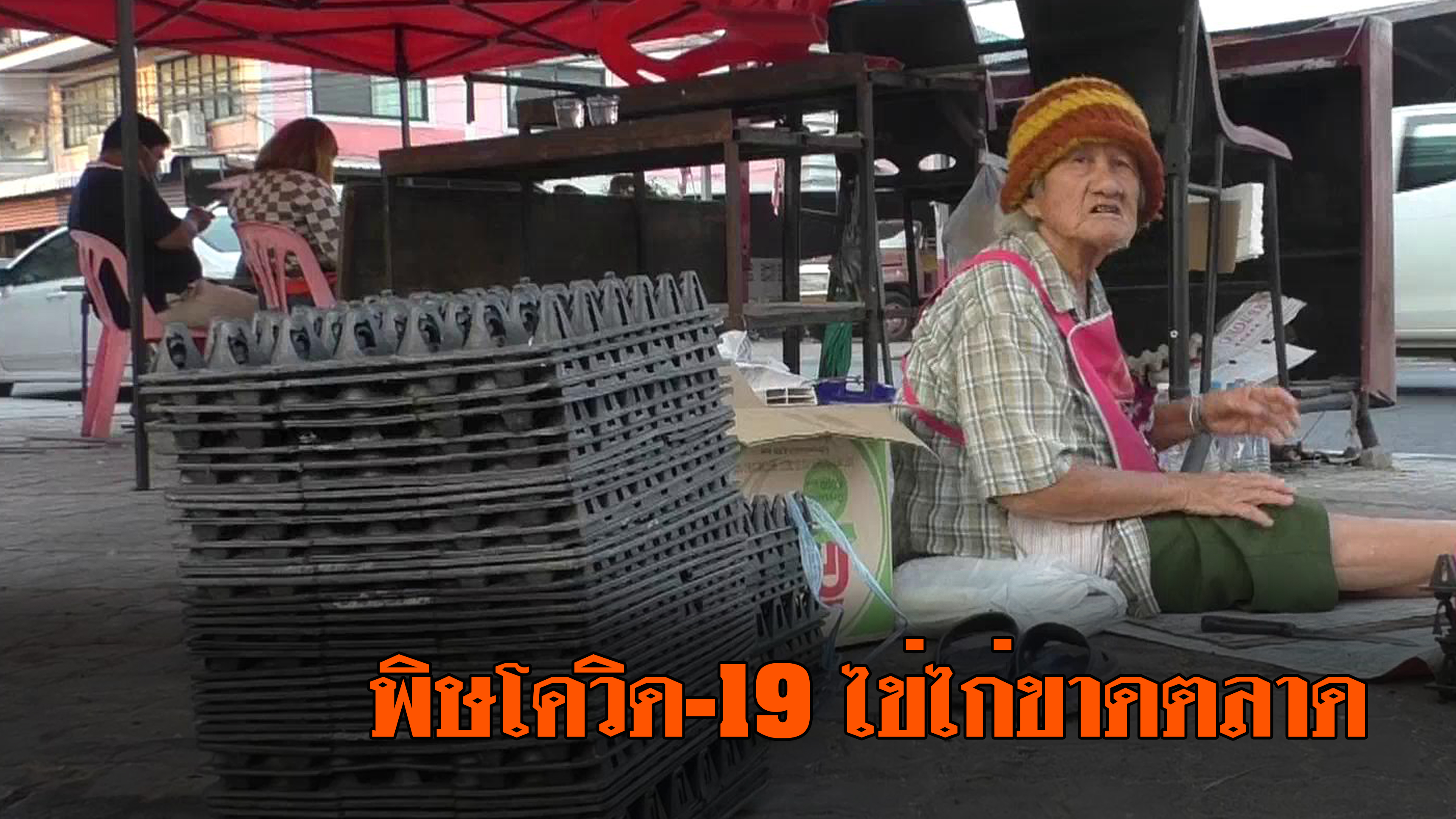 ชัยนาท พิษโควิด19ไข่ไก่ขาดตลาดไม่มีขายสักร้าน