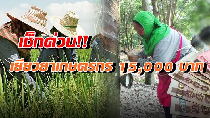เช็กเลย! 3 ขั้นตอนก่อนรับเงินเยียวยาเกษตร 1.5 หมื่นบาท