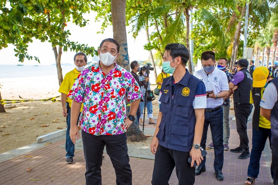 เริ่มแล้ว เมืองพัทยา ปิดชายหาดทุกหาดเข้ม100% วันแรก