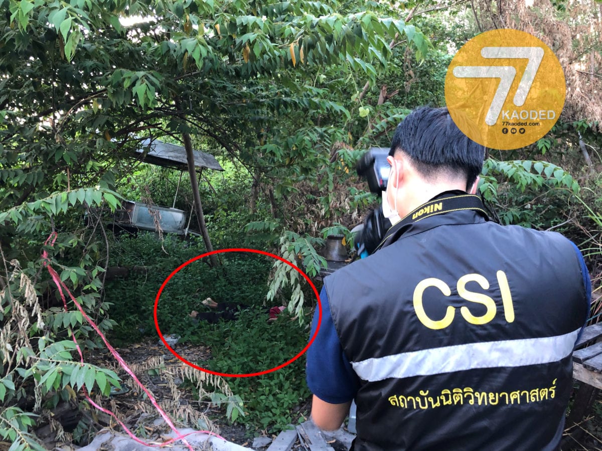 รปภ.หักดิบเหล้าพบกลายเป็นศพในป่าย่านนนทบุรี