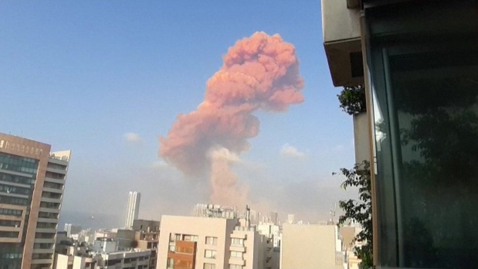 เกิดระเบิด2ครั้งใหญ่กลางกรุงเบรุต เลบานอน คาดเสียหายรุนแรง