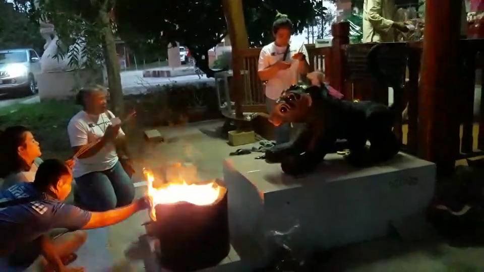 พะเยา ขอโชคกลางคืน!ชาวบ้านบูชาไฟแมง4หู5ตา คืนวันพระ ได้เลขเด็ด