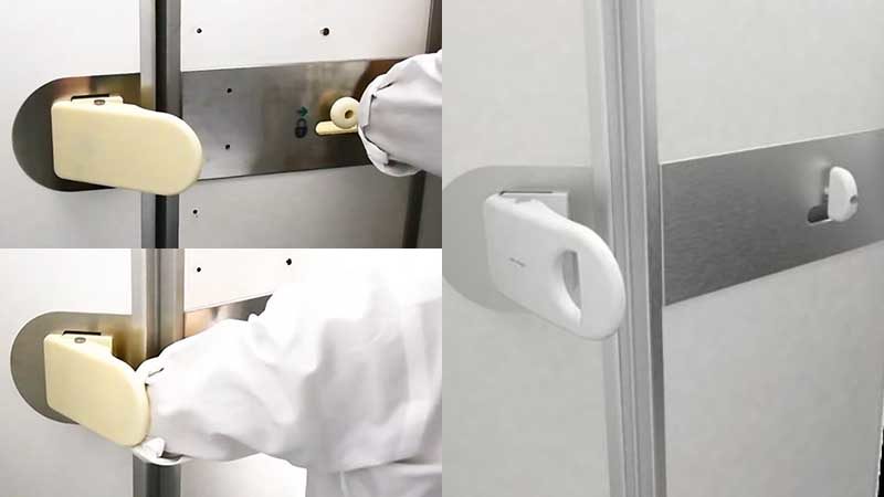 โควิด: สายการบินญี่ปุ่น ทดลองประตูห้องน้ำ ใช้ “ข้อศอก” ดันล็อก เปิด-ปิดแทน “มือ”