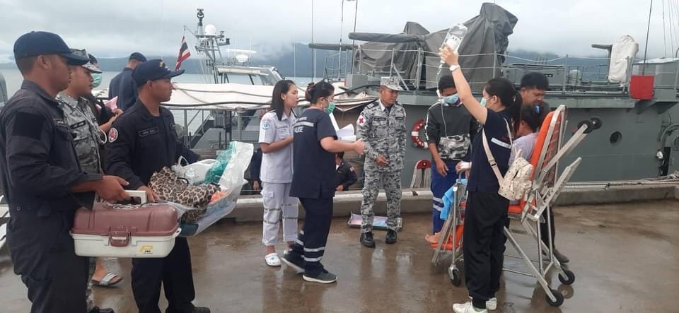 กองบัญชาการป้องกันชายแดนจันทบุรีและตราด ส่งเรือ ต.271 ช่วยสาวคลอดลูก
