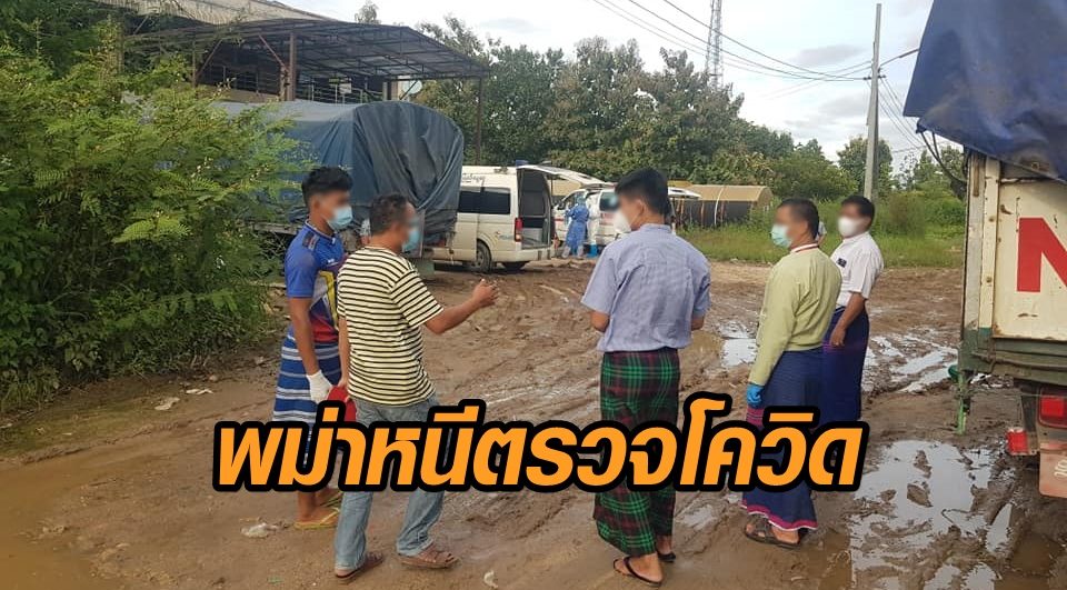 ส่อวุ่น! เจ้าหน้าที่ระดมกำลังหาแรงงานพม่าจ่อเข้าไทย หลังพบหนีตรวจโควิดกว่า 100 คน