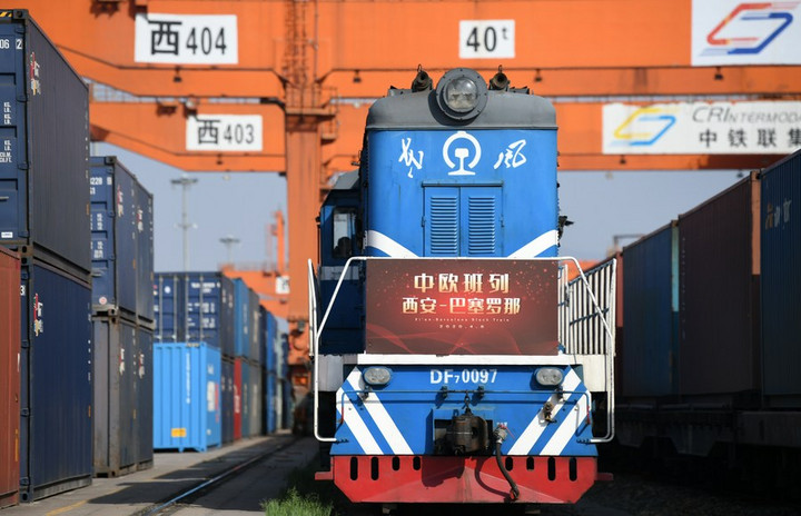 ยอด 'รถไฟสินค้าจีน-ยุโรป' ในซีอัน 8 เดือนแรก พุ่งเกือบ 2 เท่า