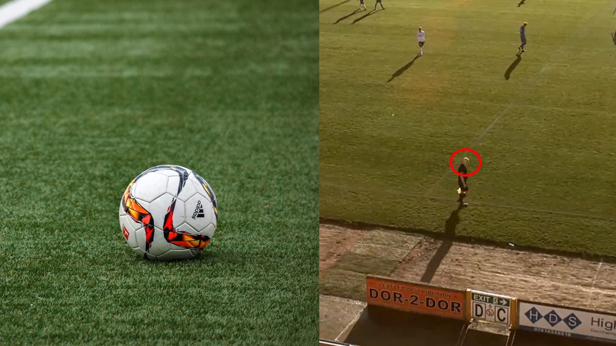 เห็นกลมๆ กล้องเอไองานฟุตบอลจับภาพพลาดหลังมองกรรมการเป็นลูกบอล