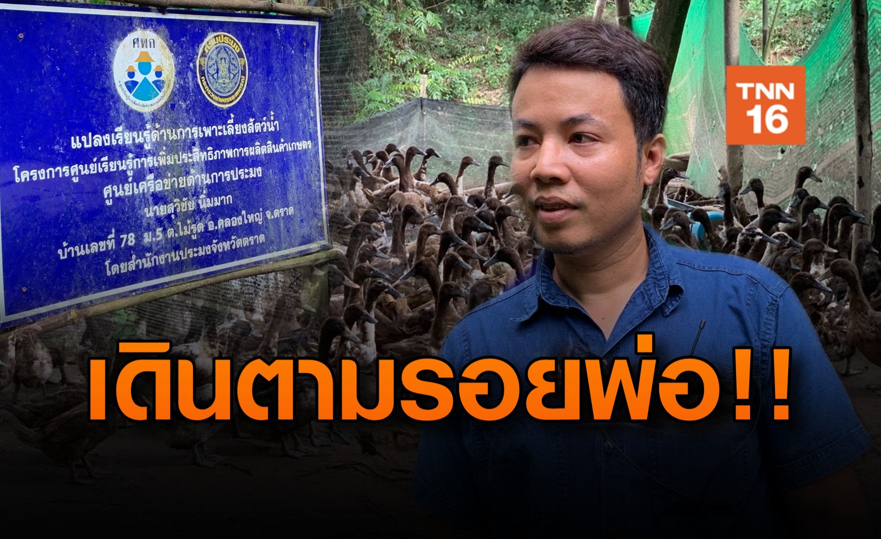 เดินตามรอยพ่อหลวง ร.9 ทำสวนผสมแบบเศรษฐกิจพอเพียง