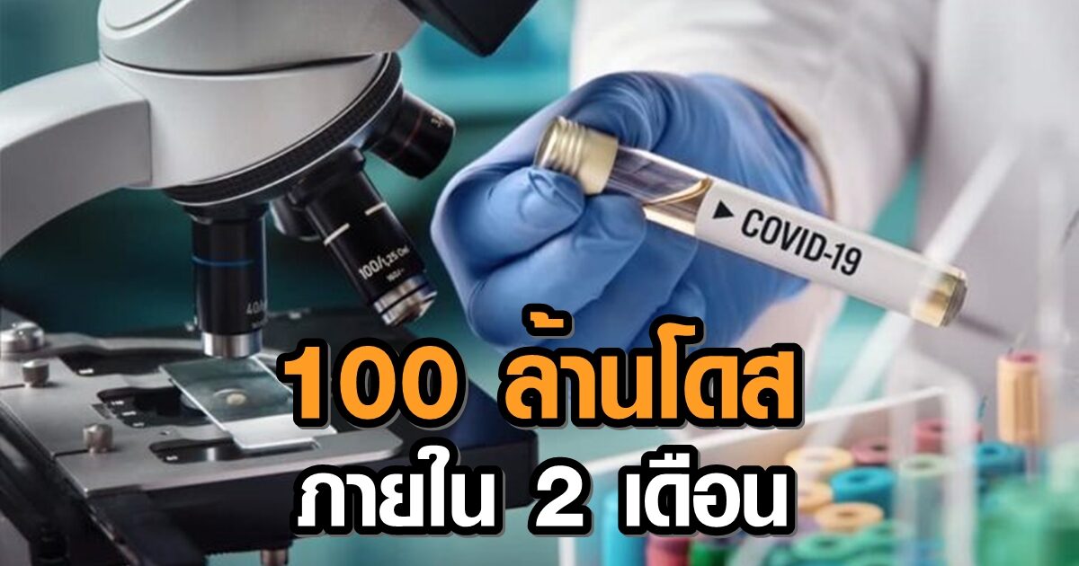 อว. เผย ทั่วโลกฉีดโควิดทะลุ 100 ล้านโดสภายใน 2 เดือน เร็วสุดประวัติศาสตร์