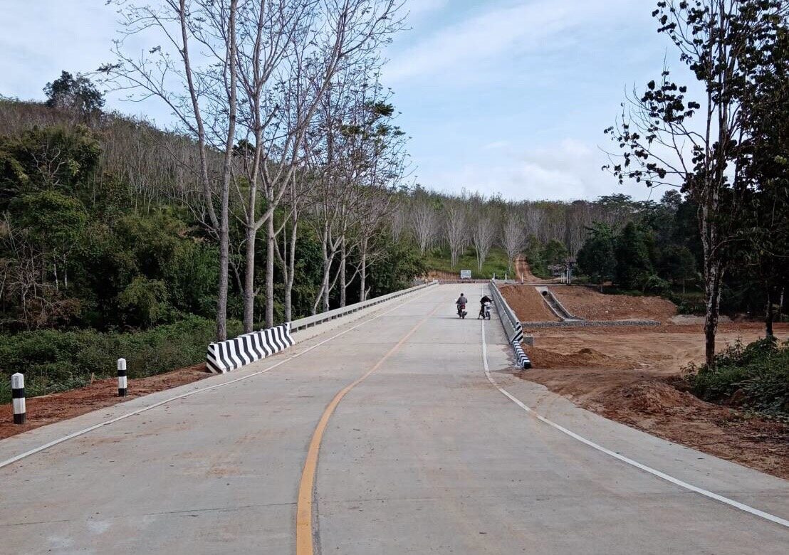 เปิดใช้ มี.ค.นี้ ทางหลวงชนบท เร่งเชื่อมสะพานข้ามคลองชิง บรรเทาความเดือดร้อนชาว อ.กาบัง จ.ยะลา