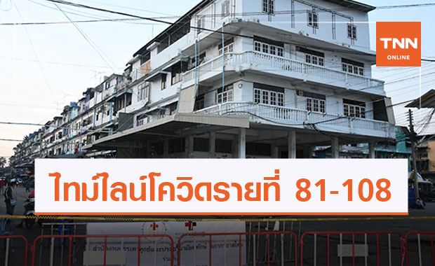 กทม.เปิดไทม์ไลน์ผู้ป่วยโควิด รายที่ 81-108 โยงแพกุ้ง สมุทรสาคร