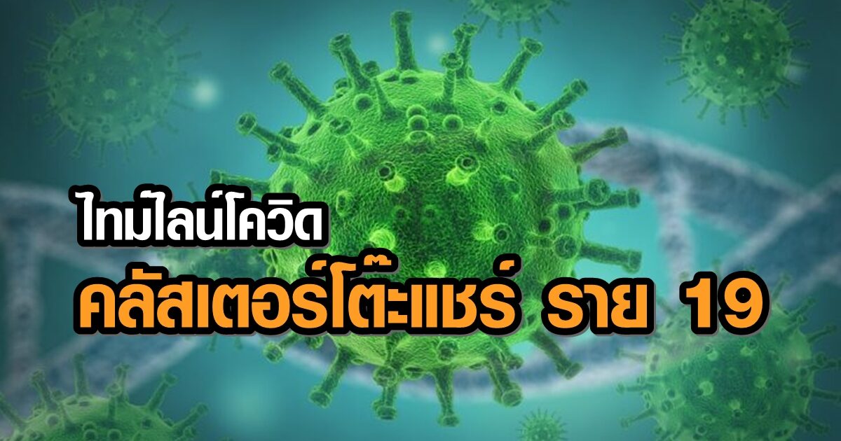 เปิดไทม์ไลน์หญิงป่วยโควิดรายที่ 19 มหาสารคาม คลัสเตอร์โต๊ะแชร์ พบมีพูดคุยผู้ติดเชื้อ 15 นาที
