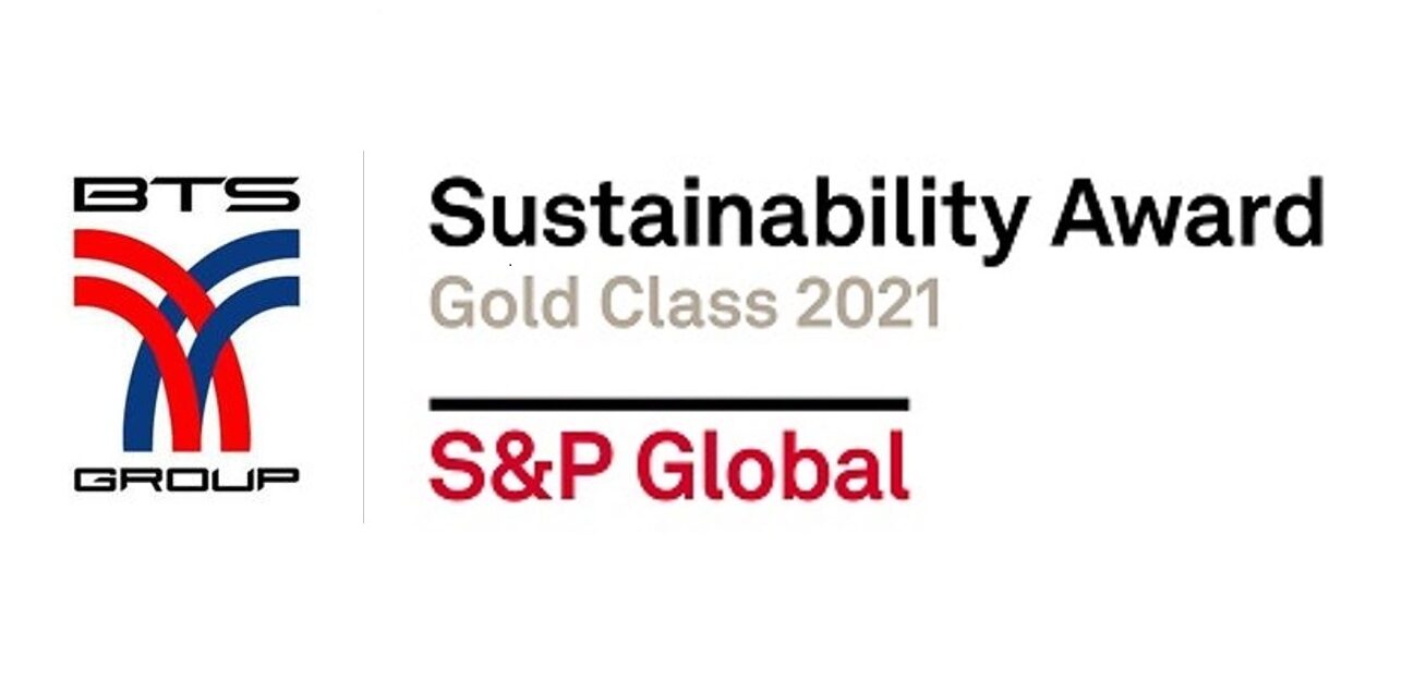 "บีทีเอสกรุ๊ปฯ" ได้รับอันดับความยั่งยืนในระดับ "SAM Gold Class" จาก S&P Global