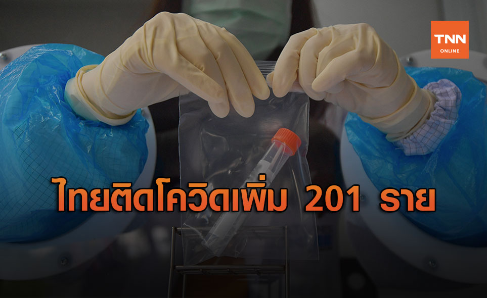 ศบค.เผยยอดผู้ติดเชื้อโควิดวันนี้ เพิ่ม 201 ราย ยอดสะสม 24,104