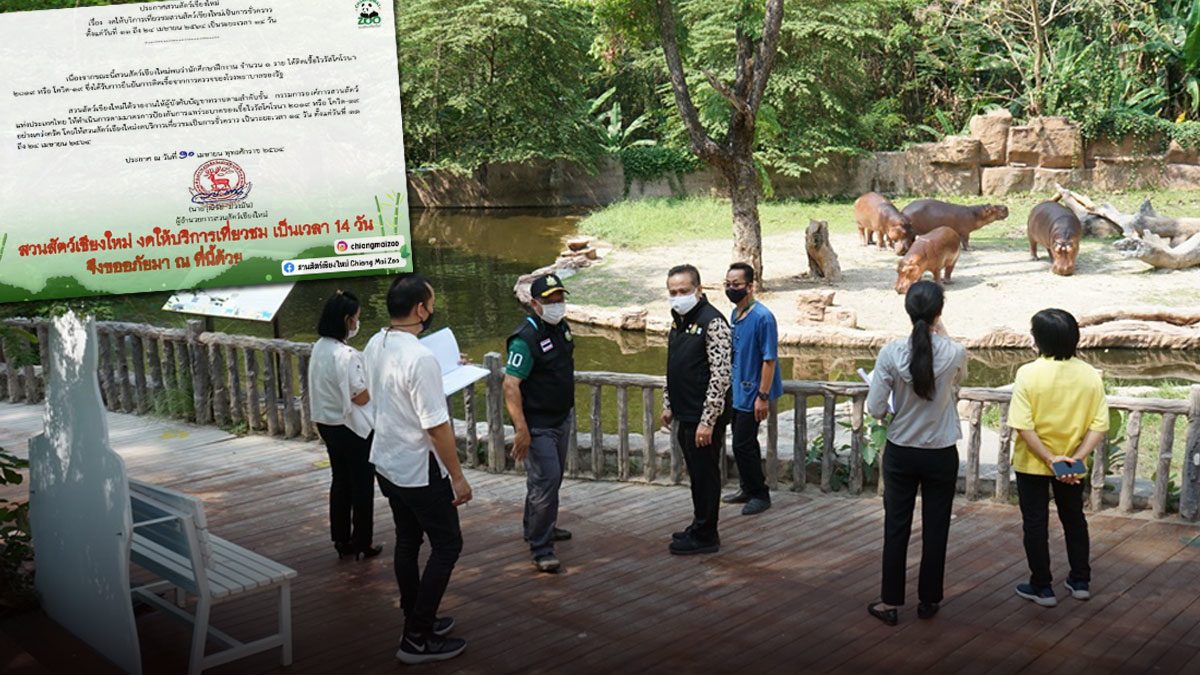 สวนสัตว์เชียงใหม่ ประกาศปิด 14 วัน หลังพบนักศึกษาฝึกงานติด 'โควิด'