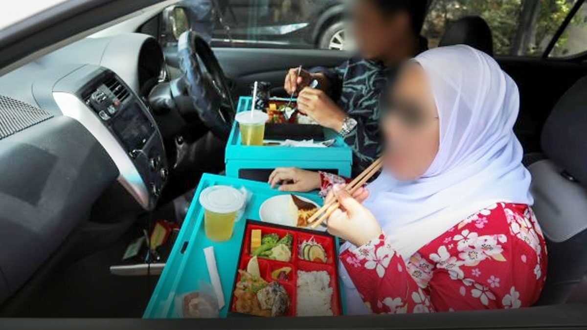 ห่วงกินอาหารในรถ นั่งรวมกันเสี่ยงติด 'โควิด' แนะซื้อไปกินที่บ้าน-สั่งเดลิเวอรี่แทน