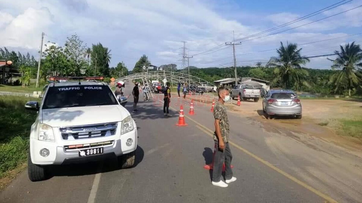 กระบี่เพิ่มมาตรการเข้ม ตั้งด่าน 7 จุด หลังพบป่วย 'โควิด' พุ่งวันเดียว 38 ราย