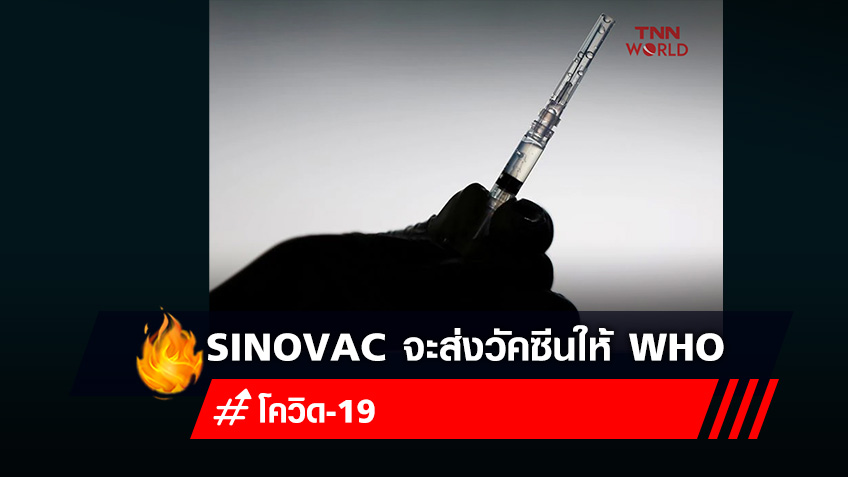 บริษัท Sinovac ของจีน จะส่งวัคซีนป้องกันโควิด-19 เพิ่มเติมให้องค์การอนามัยโลก