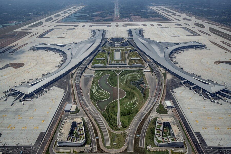 เฉิงตู เทียนฝู่ อภิมหาสนามบินนานาชาติ เปิดแล้ว ใหญ่อลังการสุดในจีน