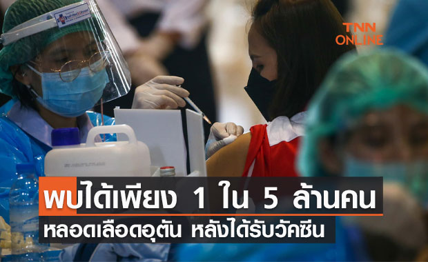 กรมวิทย์ฯ เผยคนไทยมีภาวะเกล็ดเลือดต่ำ-หลอดเลือดอุดตัน หลังได้รับวัคซีนเพียง 1 รายใน 5 ล้านคน