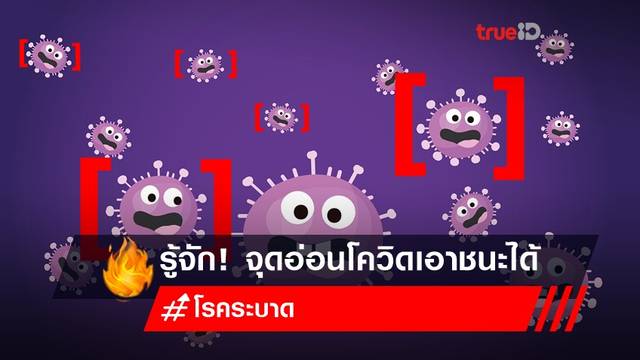 จุดอ่อน! โควิด-19 รู้เท่าทันวายร้ายโรคระบาด เอาชนะได้ชัวร์ จุดอ่อน! โควิด-19 รู้เท่าทันวายร้ายโรคระบาด เอาชนะได้ชัวร์