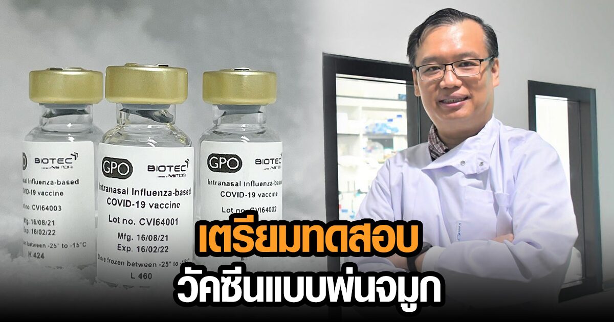 คืบหน้า! 'ดร.อนันต์' เผยวัคซีนโควิดชนิดพ่นจมูกทีมวิจัยไทย เตรียมส่งทดสอบความปลอดภัย