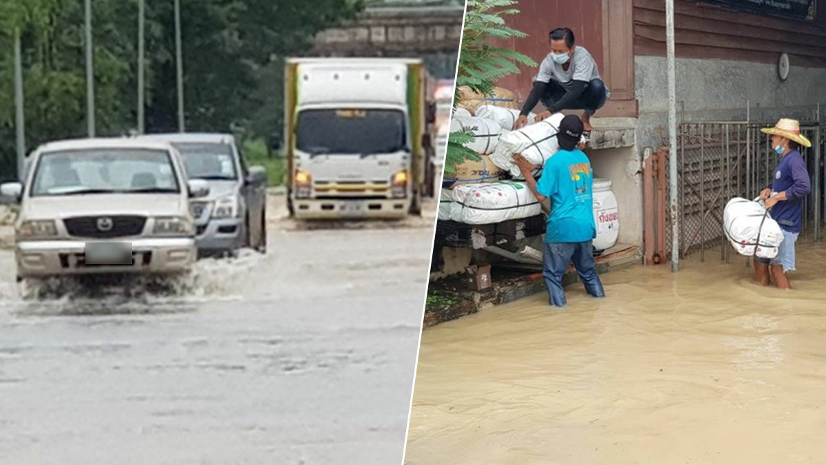 ฝนถล่ม ระยอง น้ำทะลักท่วม 10 หมู่บ้าน-ฝายพัง สวนเสียหายนับพันไร่