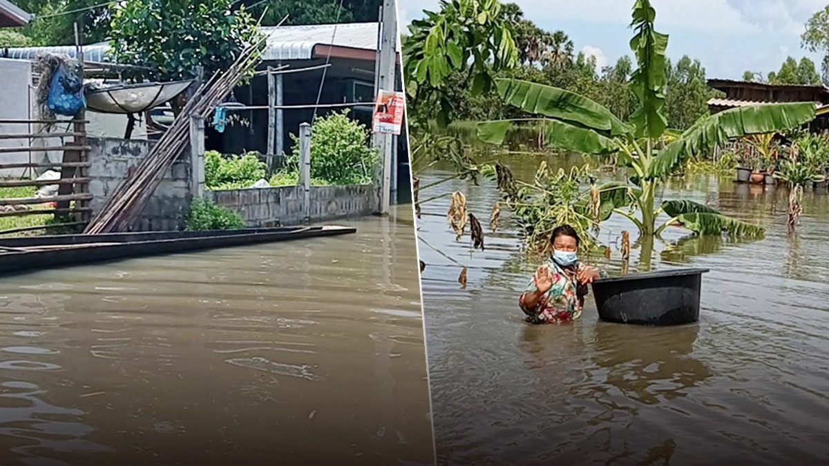 พิมายน้ำทะลักจมแล้ว 800 หลัง ถนนถูกตัดขาด ทั้งหมู่บ้านมีเรือเพียงลำเดียว