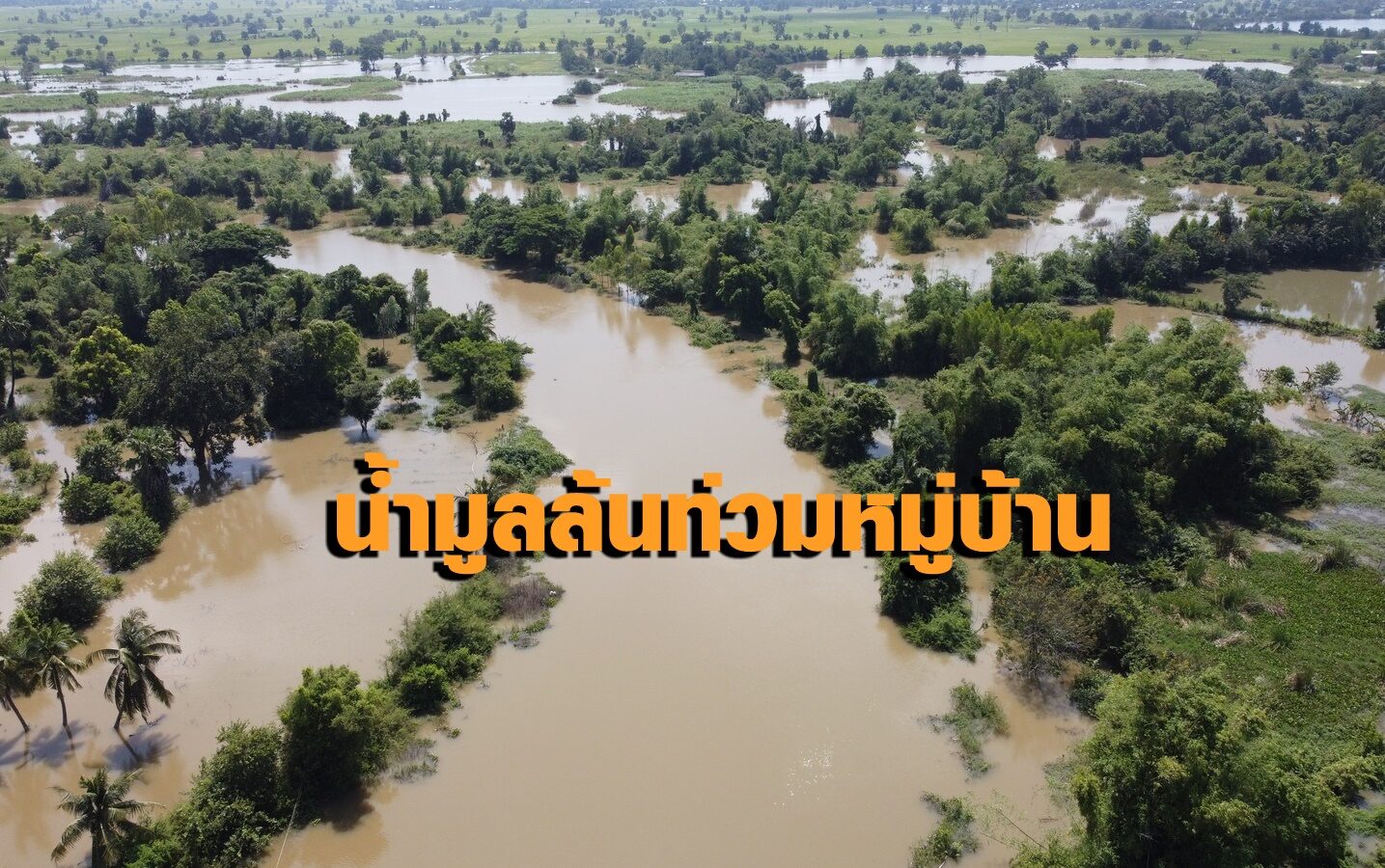"น้ำมูล" ทะลักท่วม ชาวโนนสูงกว่าพันคนเดือดร้อน อบต.ลำมูลเตือนชาวบ้านอพยพขนของขึ้นที่สูง